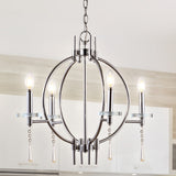 Gatlin 23" Crystal/Metal LED Chandelier