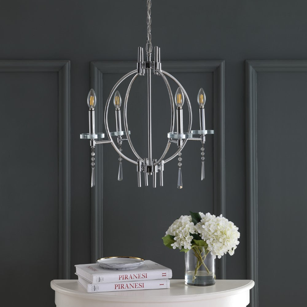Gatlin 23" Crystal/Metal LED Chandelier