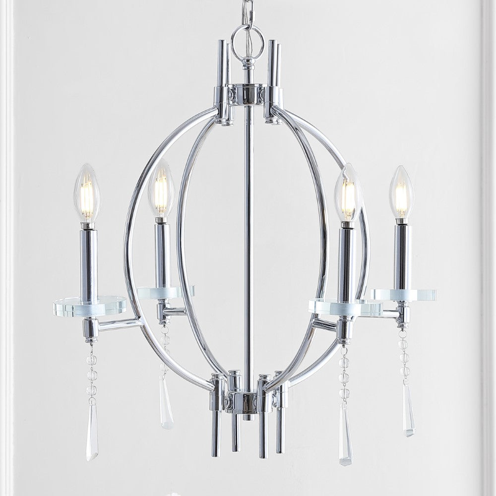 Gatlin 23" Crystal/Metal LED Chandelier