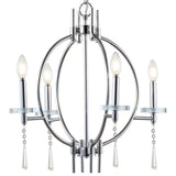 Gatlin 23" Crystal/Metal LED Chandelier