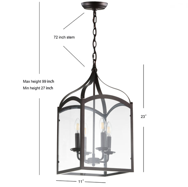 Dimension Image Oil Rubbed Bronze / 4 light