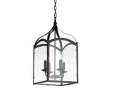 Hayes 11" Lantern Metal/Glass LED Pendant