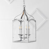 Hayes 11" Lantern Metal/Glass LED Pendant