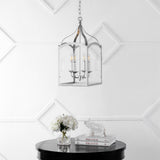 Hayes 11" Lantern Metal/Glass LED Pendant