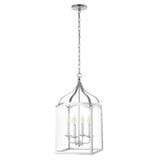 Hayes 11" Lantern Metal/Glass LED Pendant