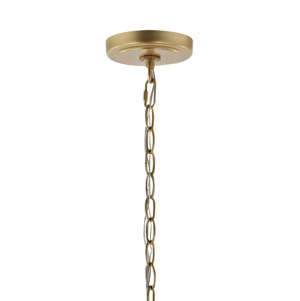 Hayes 11" Lantern Metal/Glass LED Pendant