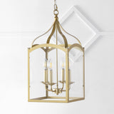 Hayes 11" Lantern Metal/Glass LED Pendant