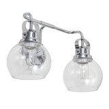 Winston Metal/ Bubbled Glass Vanity Light