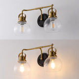 Winston Metal/ Bubbled Glass Vanity Light