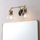 Winston Metal/ Bubbled Glass Vanity Light