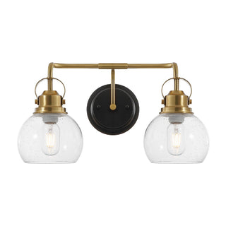 Winston Metal/ Bubbled Glass Vanity Light