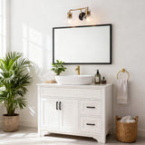 Winston Metal/ Bubbled Glass Vanity Light