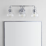 Winston Metal/ Bubbled Glass Vanity Light