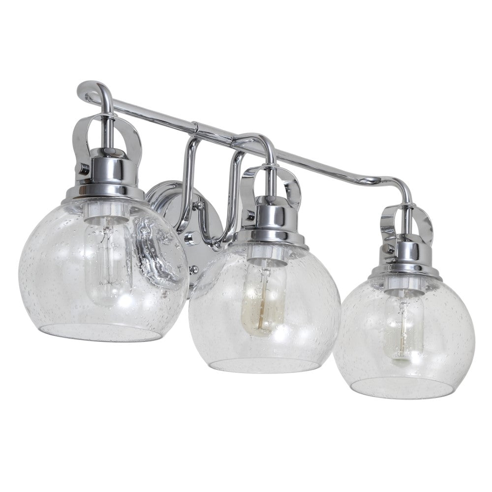 Winston Metal/ Bubbled Glass Vanity Light