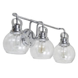 Winston Metal/ Bubbled Glass Vanity Light