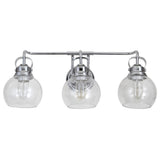 Winston Metal/ Bubbled Glass Vanity Light