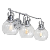 Winston Metal/ Bubbled Glass Vanity Light