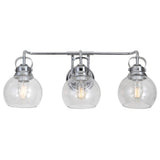 Winston Metal/ Bubbled Glass Vanity Light