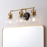 Winston Metal/ Bubbled Glass Vanity Light