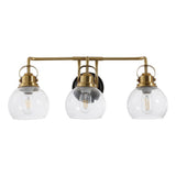 Winston Metal/ Bubbled Glass Vanity Light