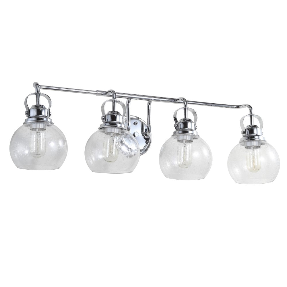Winston Metal/ Bubbled Glass Vanity Light