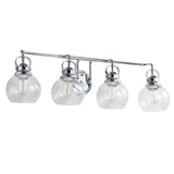 Winston Metal/ Bubbled Glass Vanity Light