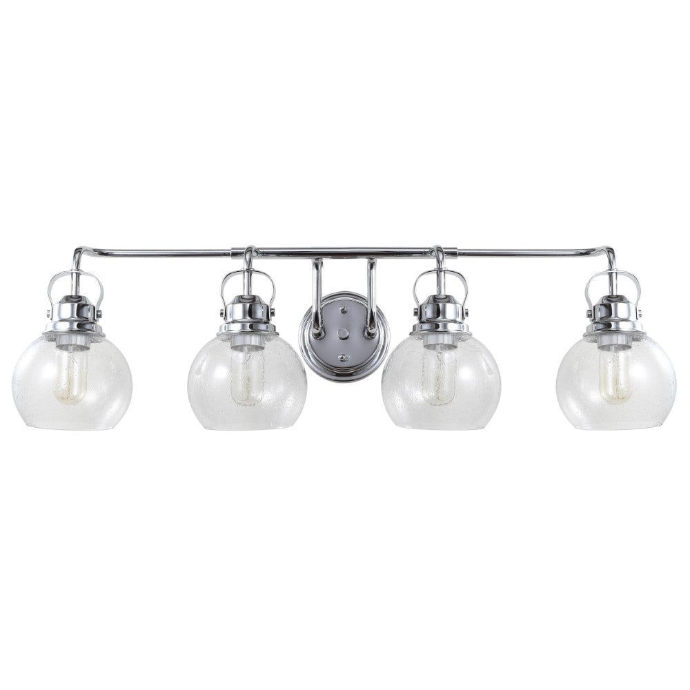 Winston Metal/ Bubbled Glass Vanity Light