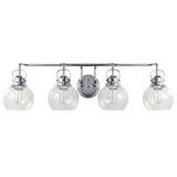 Winston Metal/ Bubbled Glass Vanity Light