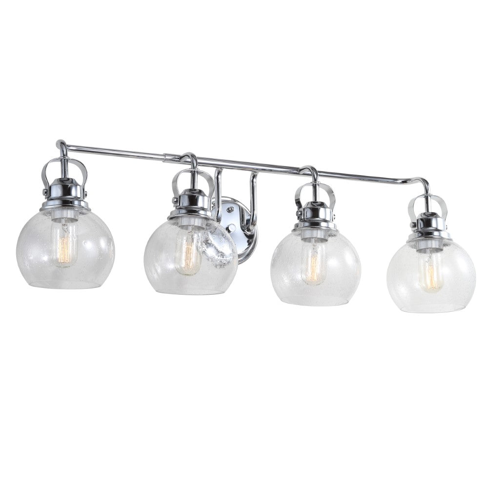 Winston Metal/ Bubbled Glass Vanity Light