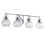 Winston Metal/ Bubbled Glass Vanity Light