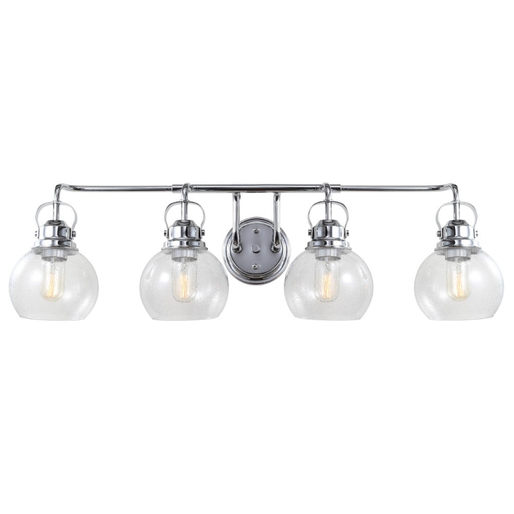 Winston Metal/ Bubbled Glass Vanity Light