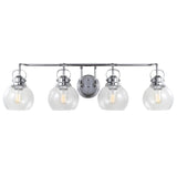 Winston Metal/ Bubbled Glass Vanity Light