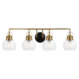 Winston Metal/ Bubbled Glass Vanity Light