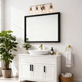 Winston Metal/ Bubbled Glass Vanity Light