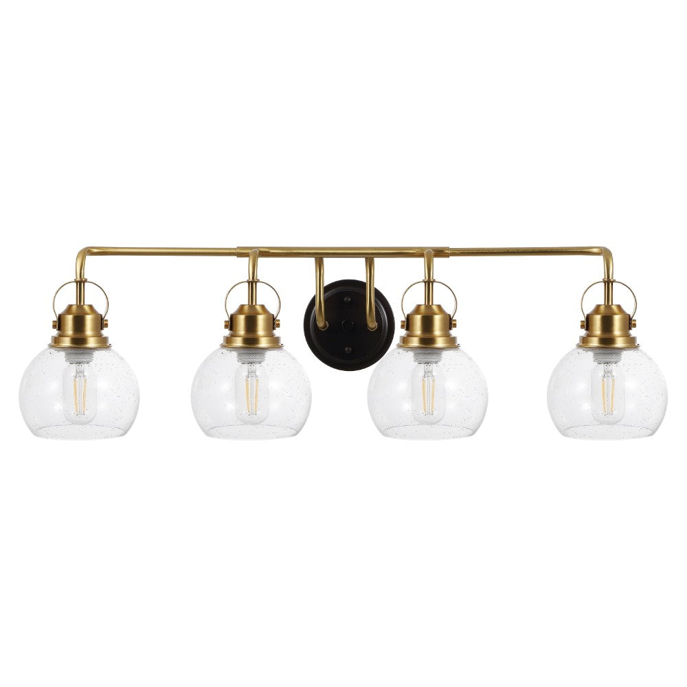 Winston Metal/ Bubbled Glass Vanity Light