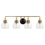 Winston Metal/ Bubbled Glass Vanity Light