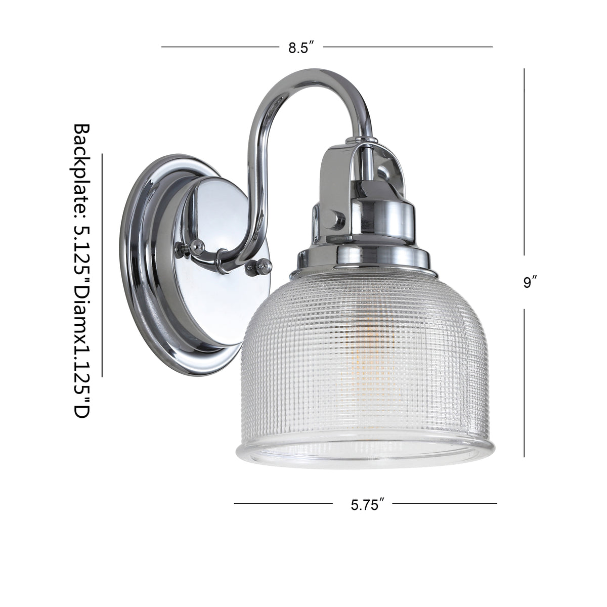 Shirley Metal/Glass LED Vanity Light