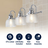 Shirley Metal/Glass LED Vanity Light