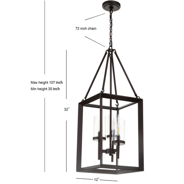 Dimension Image Oil Rubbed Bronze / 3-light