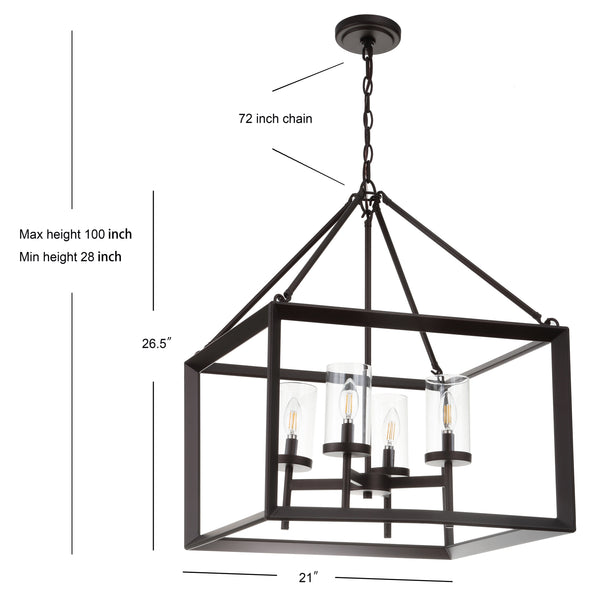 Dimension Image Oil Rubbed Bronze / 4 light