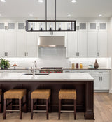 Terry 38.5" Linear 5-light Metal/Glass LED Pendant
