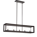 Terry 38.5" Linear 5-light Metal/Glass LED Pendant