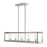 Terry 38.5" Linear 5-light Metal/Glass LED Pendant