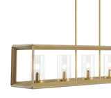 Terry 38.5" Linear 5-light Metal/Glass LED Pendant