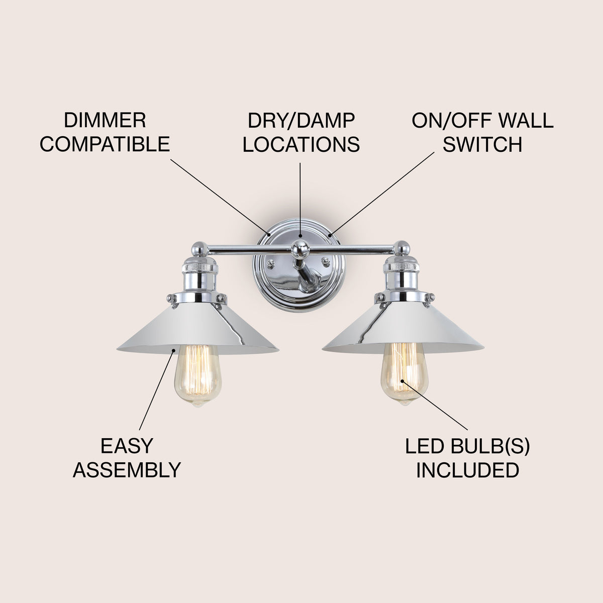 Musa Metal Shade Sconce