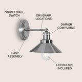 Musa Metal Shade Sconce