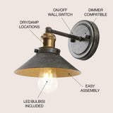Musa Metal Shade Sconce