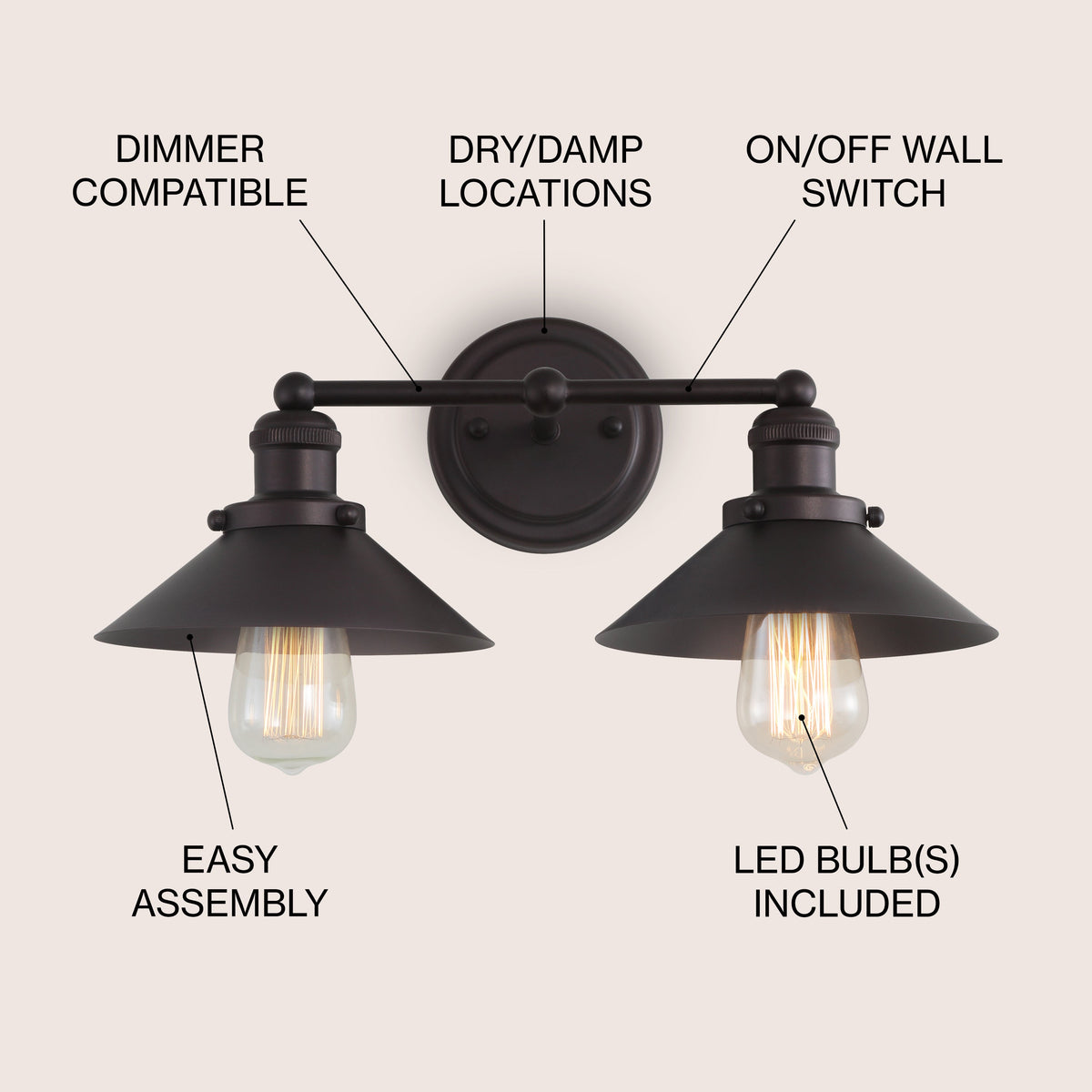 Musa Metal Shade Sconce