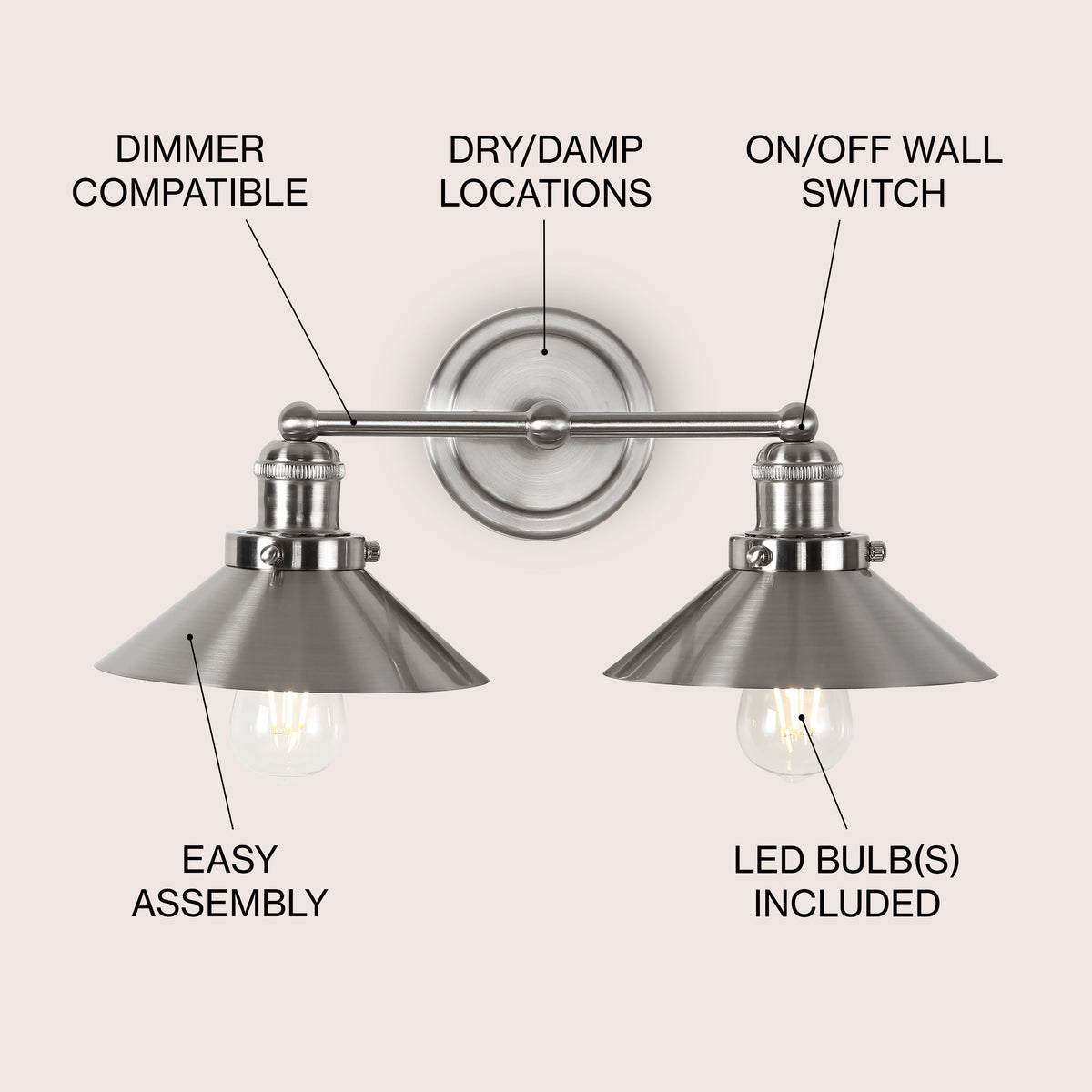 Musa Metal Shade Sconce