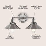 Musa Metal Shade Sconce